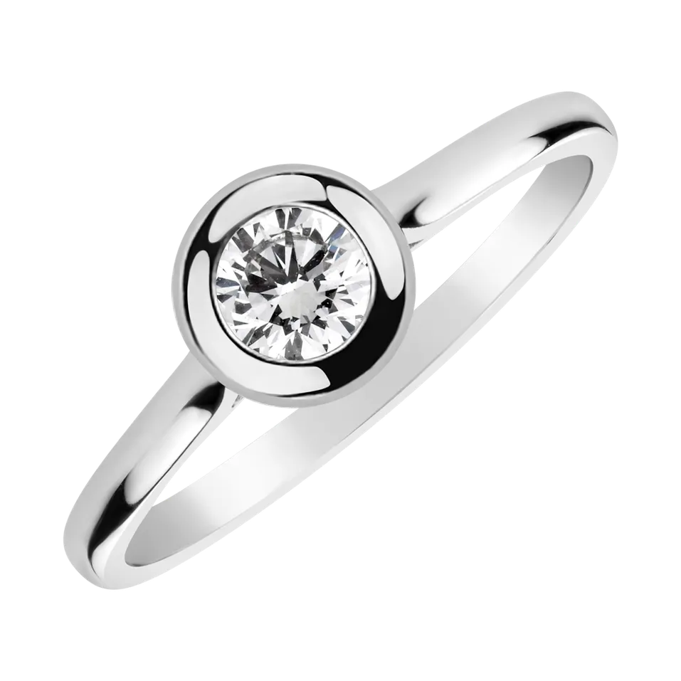 Prsteň s diamantom Classy Dot