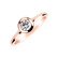Prsteň s diamantom Classy Dot2