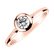 Prsteň s diamantom Classy Dot2