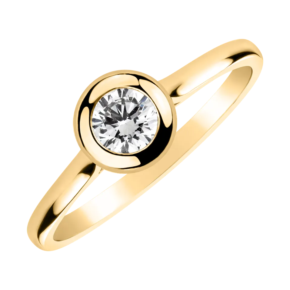 Prsteň s diamantom Classy Dot