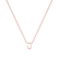 Náhrdelník s diamantom Round Line J2