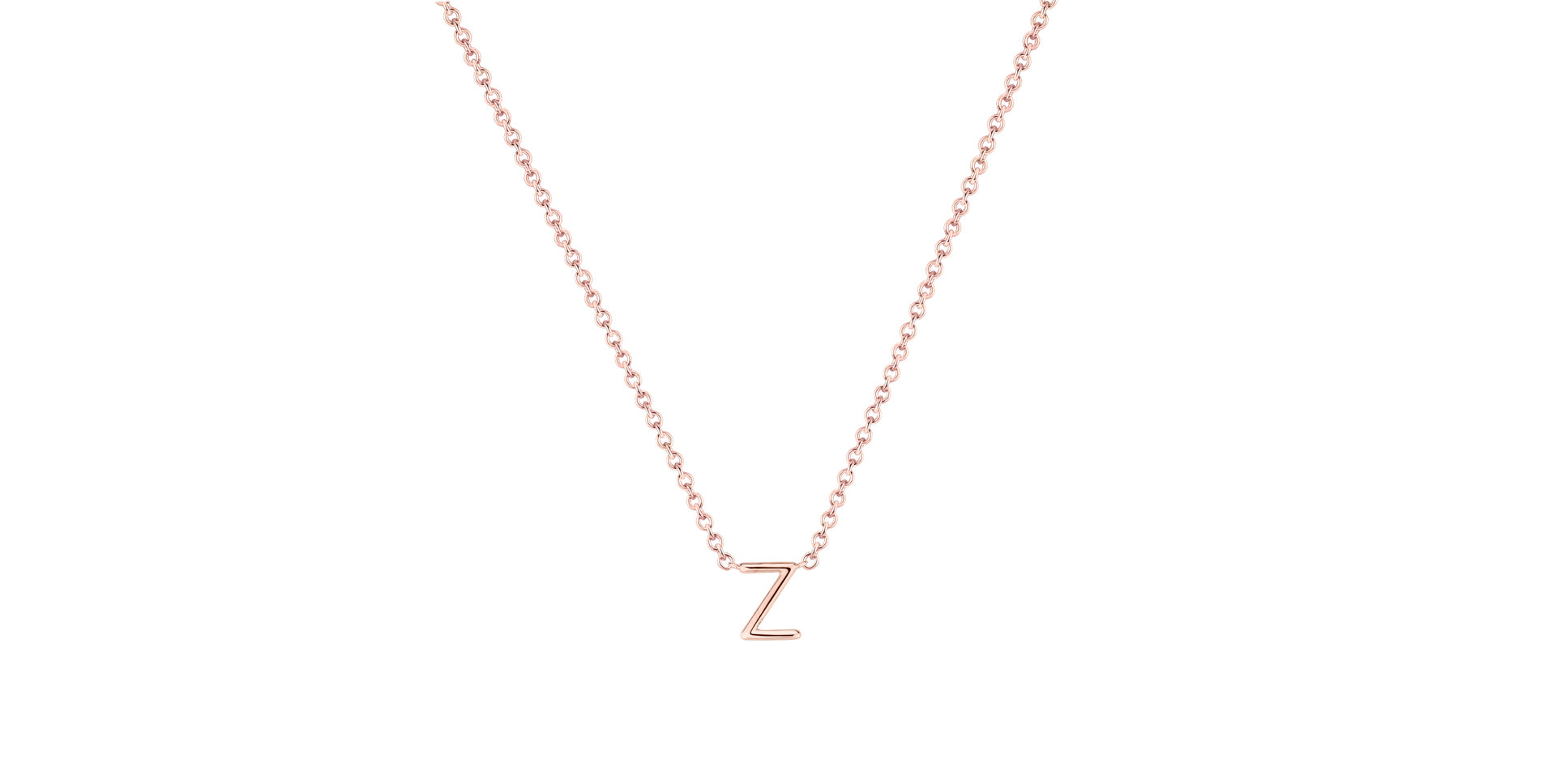 Náhrdelník s diamantom Round Line Z