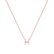 Náhrdelník s diamantom Round Line H2
