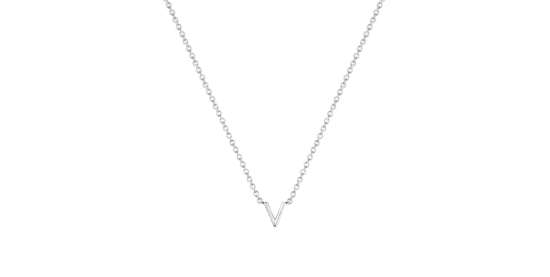 Náhrdelník s diamantom Round Line V