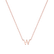 Náhrdelník s diamantom Round Line W2