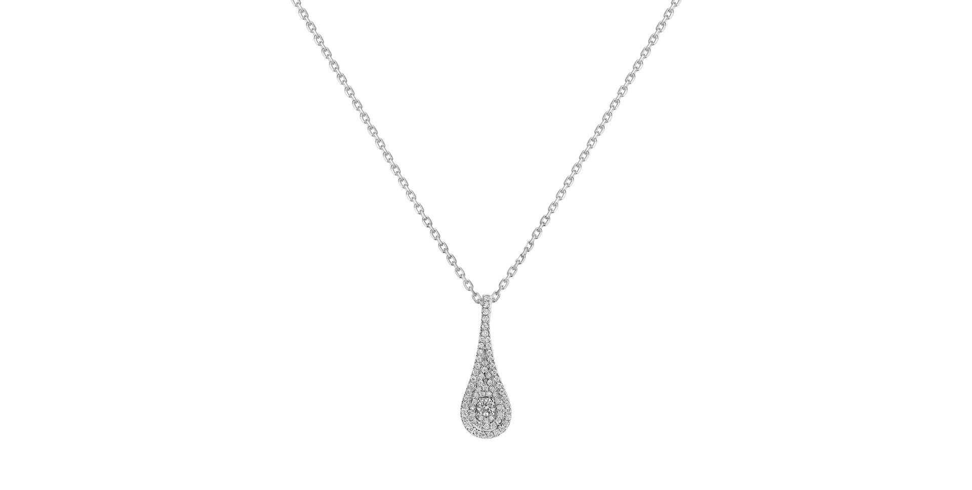 Prívesok s diamantmi Classy Drop