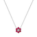 Náhrdelník s rubínmi a diamantom Shiny Flower2