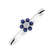 Prsteň s diamantom a zafírmi Shiny Constellation2