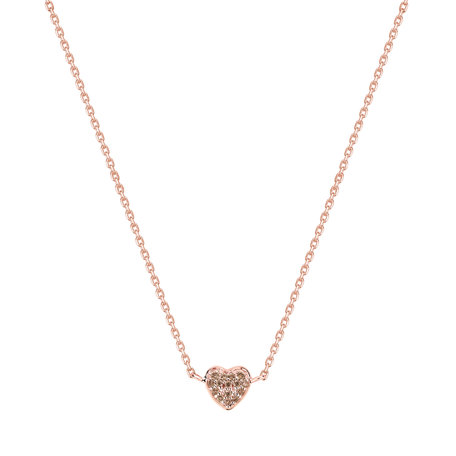 Náhrdelník s diamantmi Tender Heart
