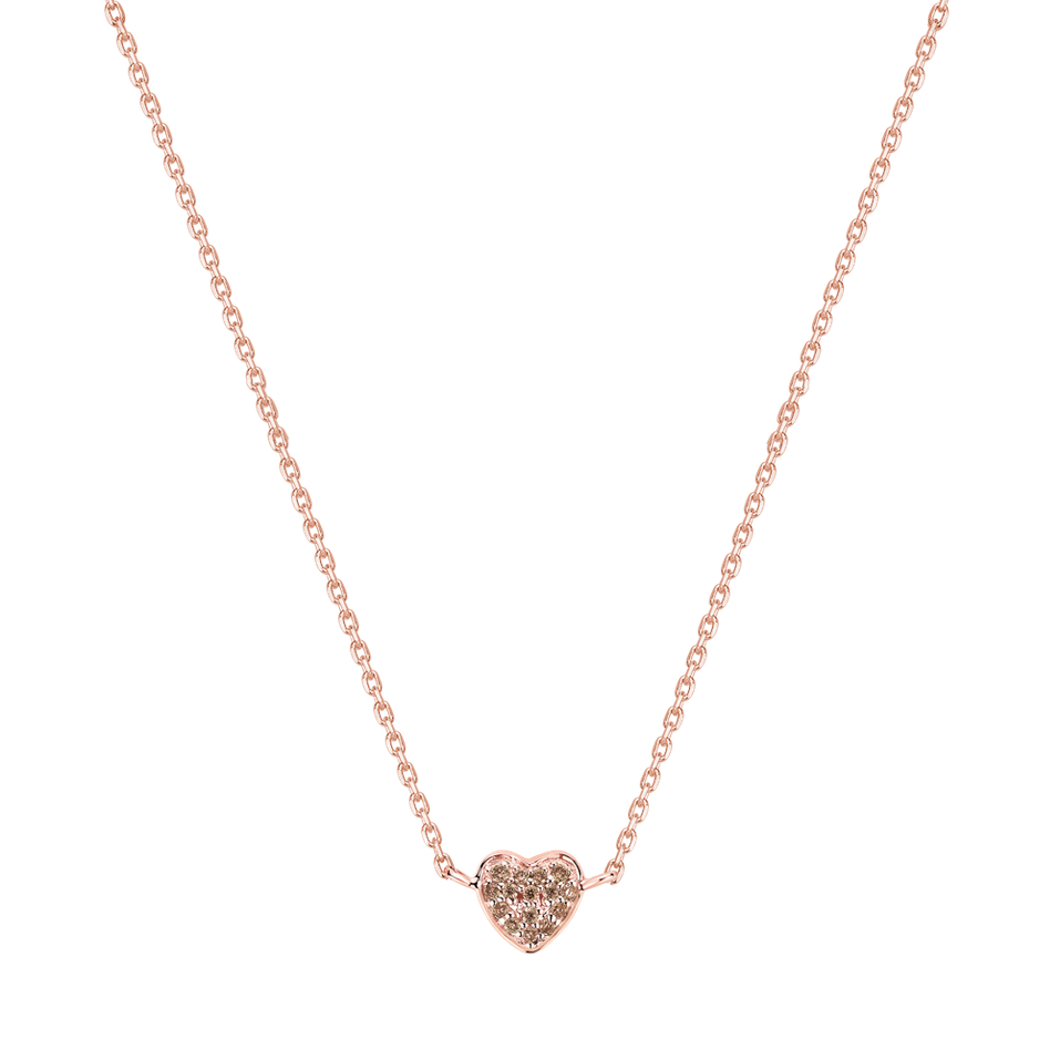 Náhrdelník s diamantmi Tender Heart