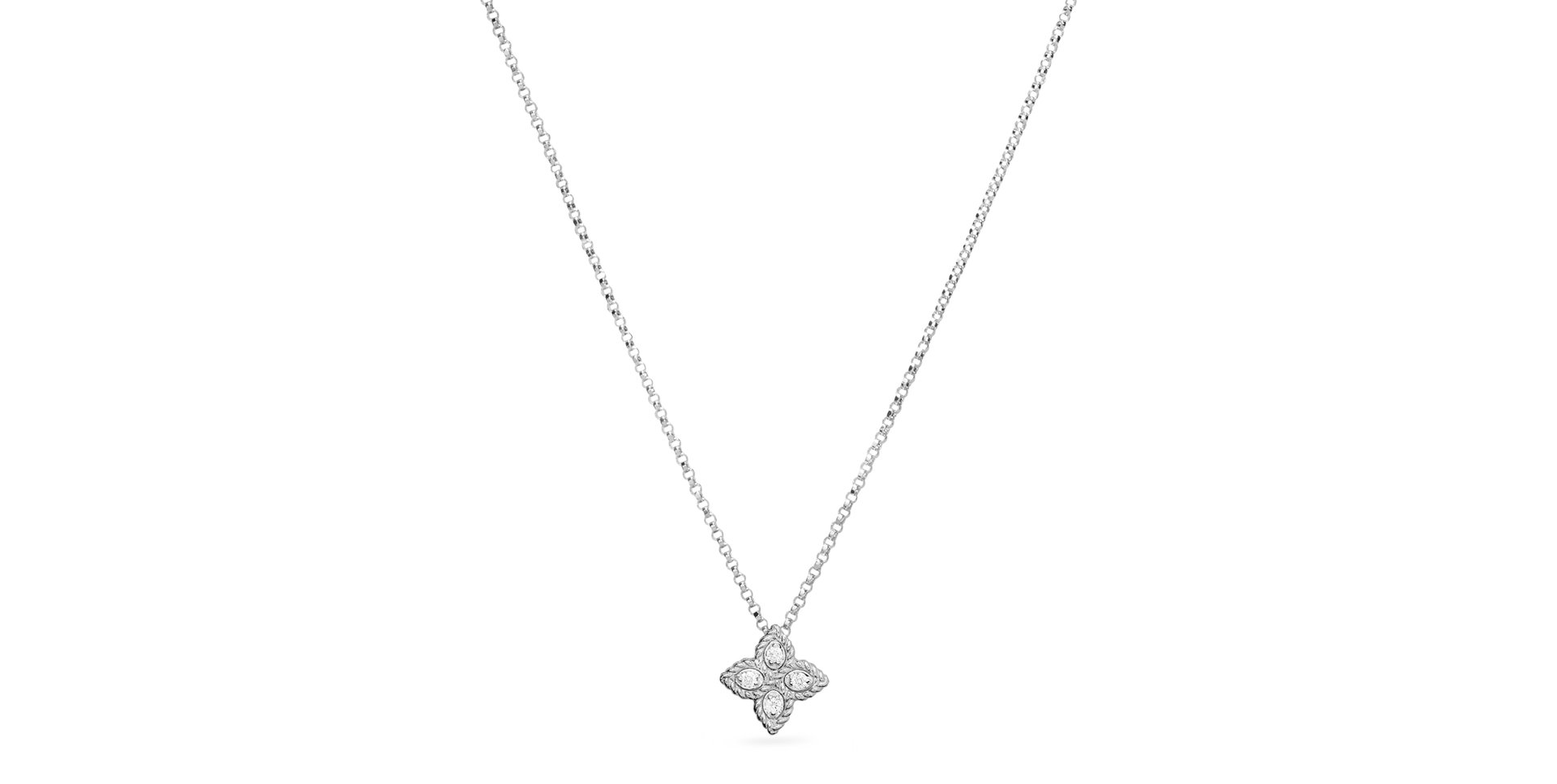 Náhrdelník s diamantmi Princess Flower