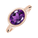 Prsteň s ametystom brazil Bonbon2