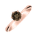 Prsteň so smoky quartzom Bonbon2