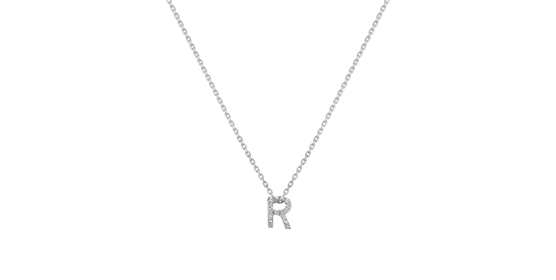 Náhrdelník 14kt biele zlato s diamantom Náhrdelník s briliantmi Waterfall Heaven