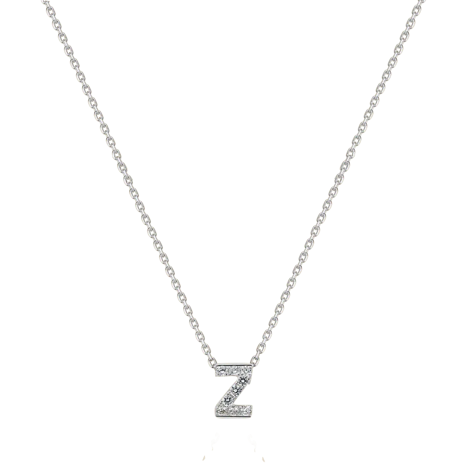 Náhrdelník s diamantmi Glittering Letter Z