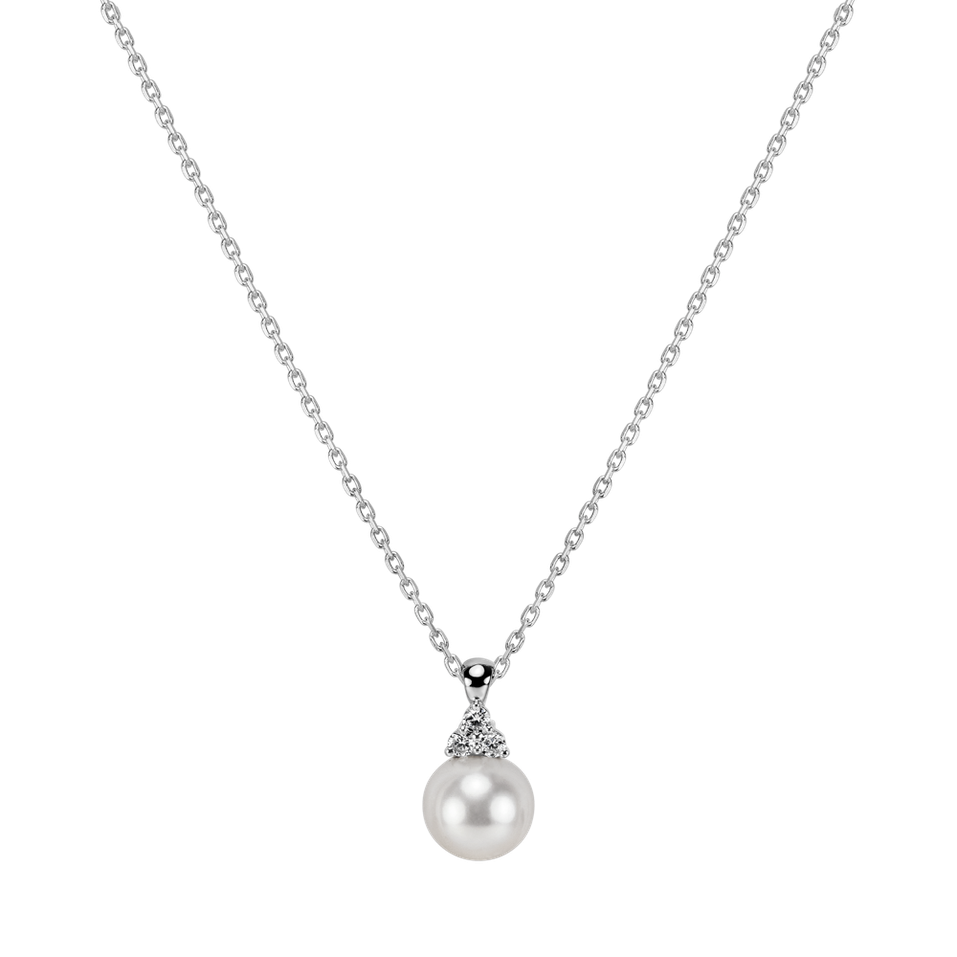 Náhrdelník se sladkovodnou bielou perlou Wonderful Lake