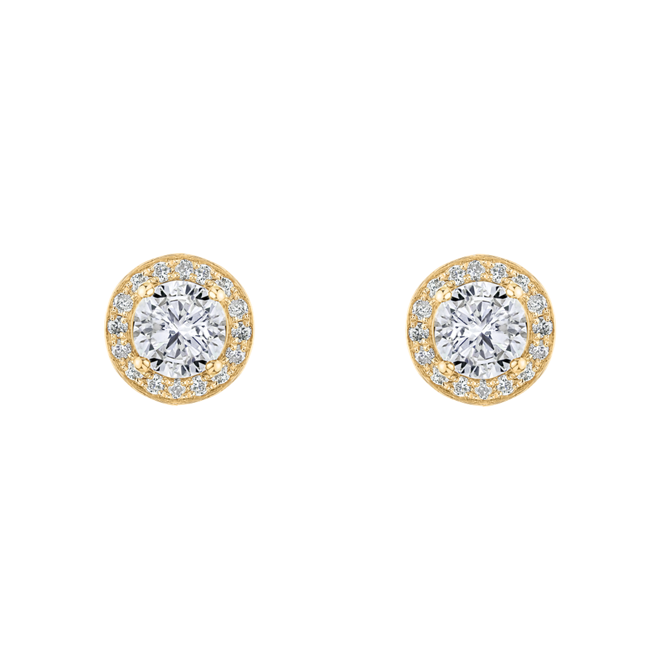 Náušnice s diamantmi Sparkling Rain