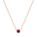 Náhrdelník s rubínom Essential Drop2