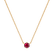 Náhrdelník s rubínom Essential Drop2