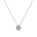 Náhrdelník 14kt ružové zlato s diamantmi Náhrdelník ALO Shiny Flower2