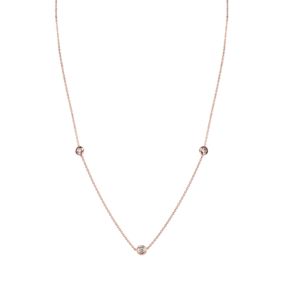 14kt biele zlato s diamantmi Sparkling Dots