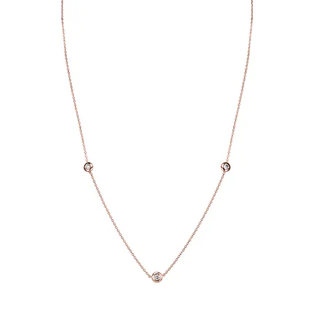 Náhrdelník s diamantmi Dots