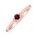 Prsteň s rhodolitom Fancy Dream2
