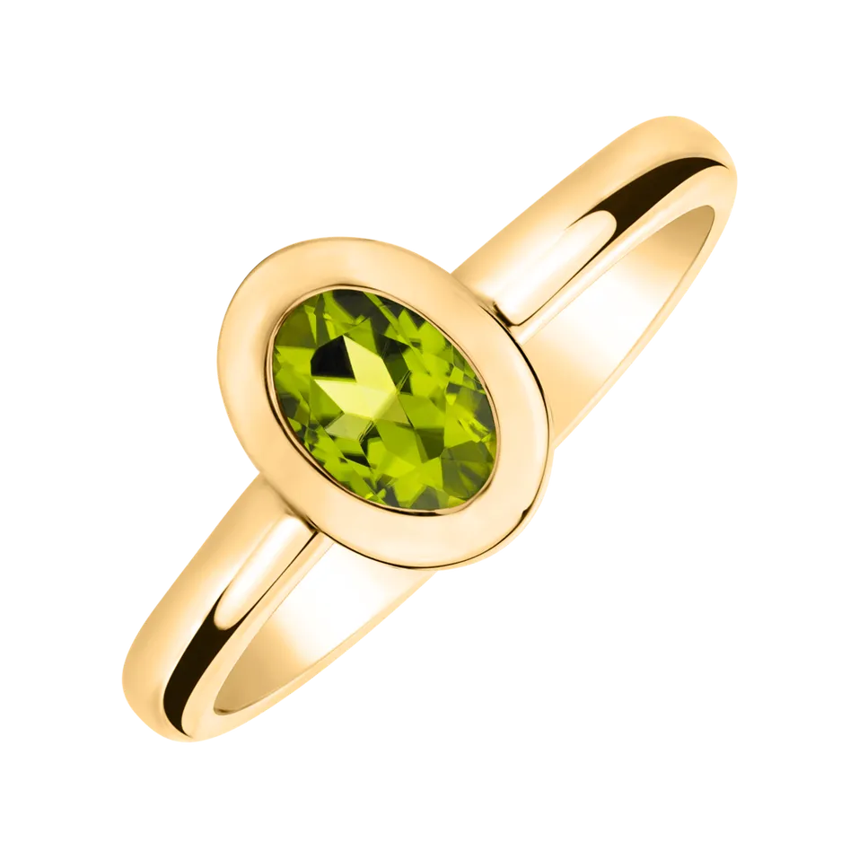 Prsteň s peridotom Space Bonbon