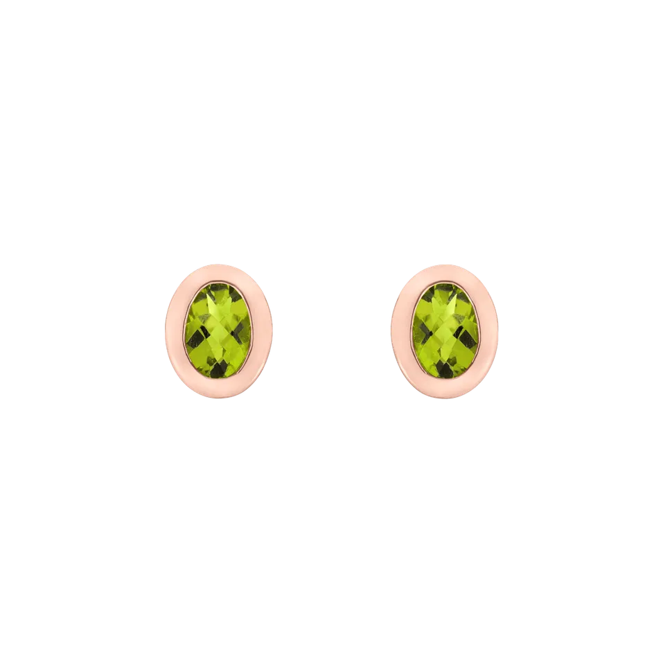 Náušnice s peridotom Sweet Candy