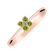 Prsteň s diamantom a peridotmi Divine Bloom2