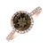 Prsteň so smoky quartzom a diamantmi Sparkly Bonbon2