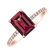 Prsteň s diamantmi a rhodolitom Perfect Promise2