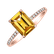 Prsteň s diamantmi a citrínom Perfect Promise2