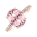 Prsteň s diamantmi a ruženínom Playful Glamour2