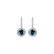 Náušnice s modrým diamantom a bielymi diamantmi Blue Tears2