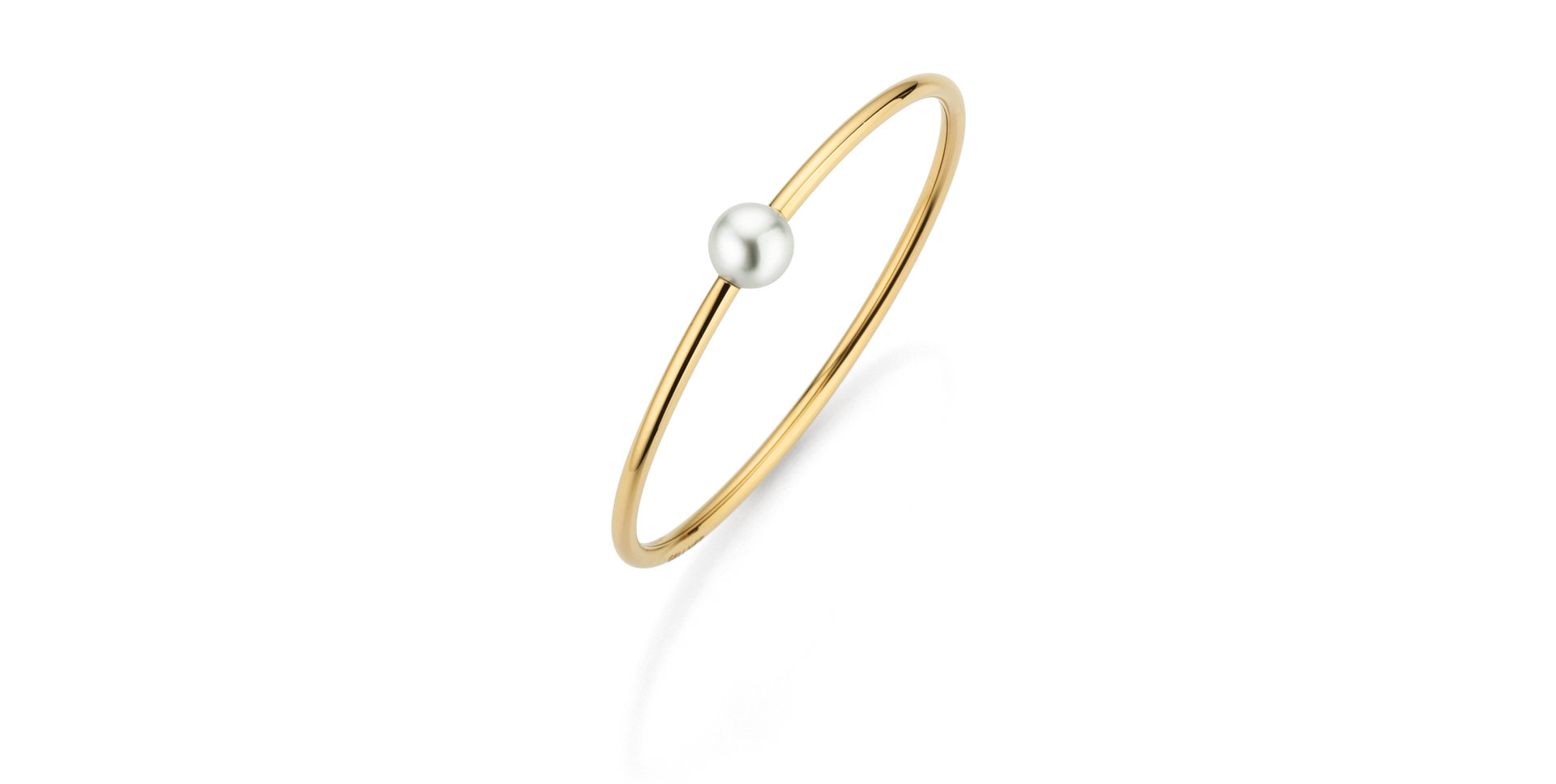 Náramok s bielou Južnou perlou Modern Classic