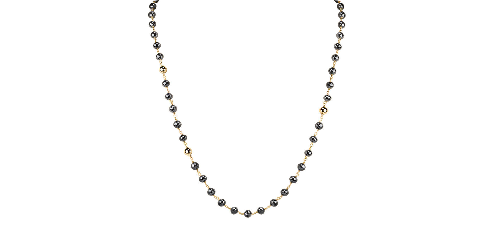 Náhrdelník s čiernymi diamantmi Darkness Sorrow