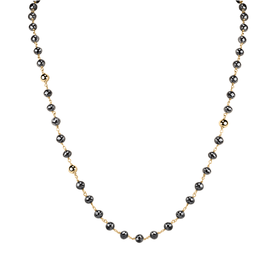 Náhrdelník s čiernymi diamantmi Darkness Sorrow
