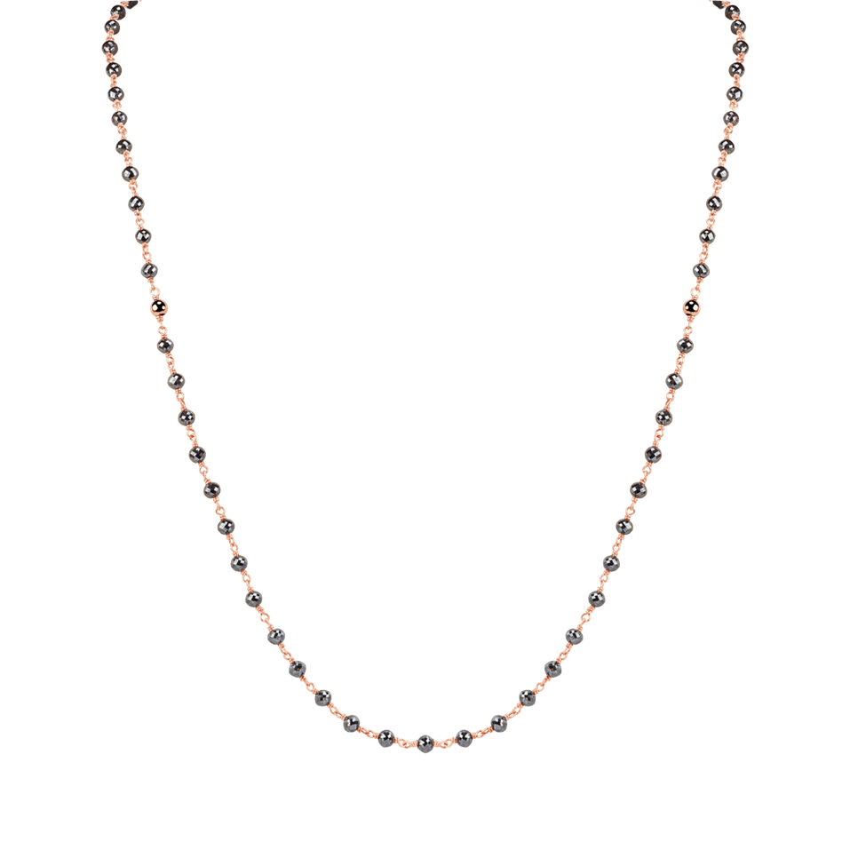 Náhrdelník s čiernymi diamantmi Darkness Sorrow