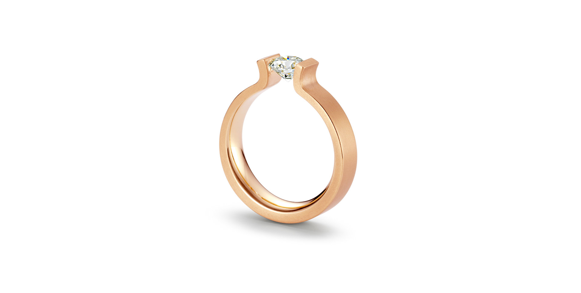 Prsteň s diamantom Spannring Openend C