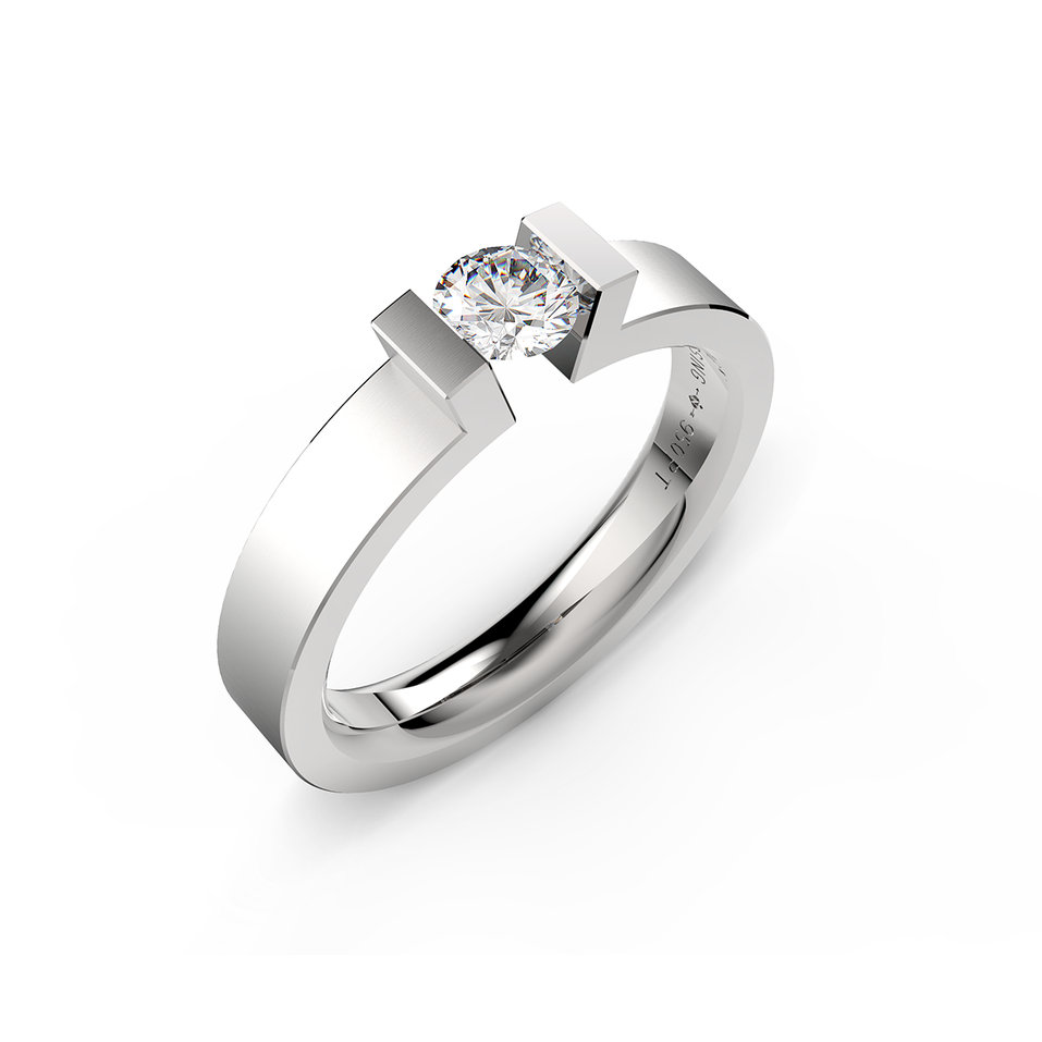 Prsteň s diamantom Spannring HighEnd C