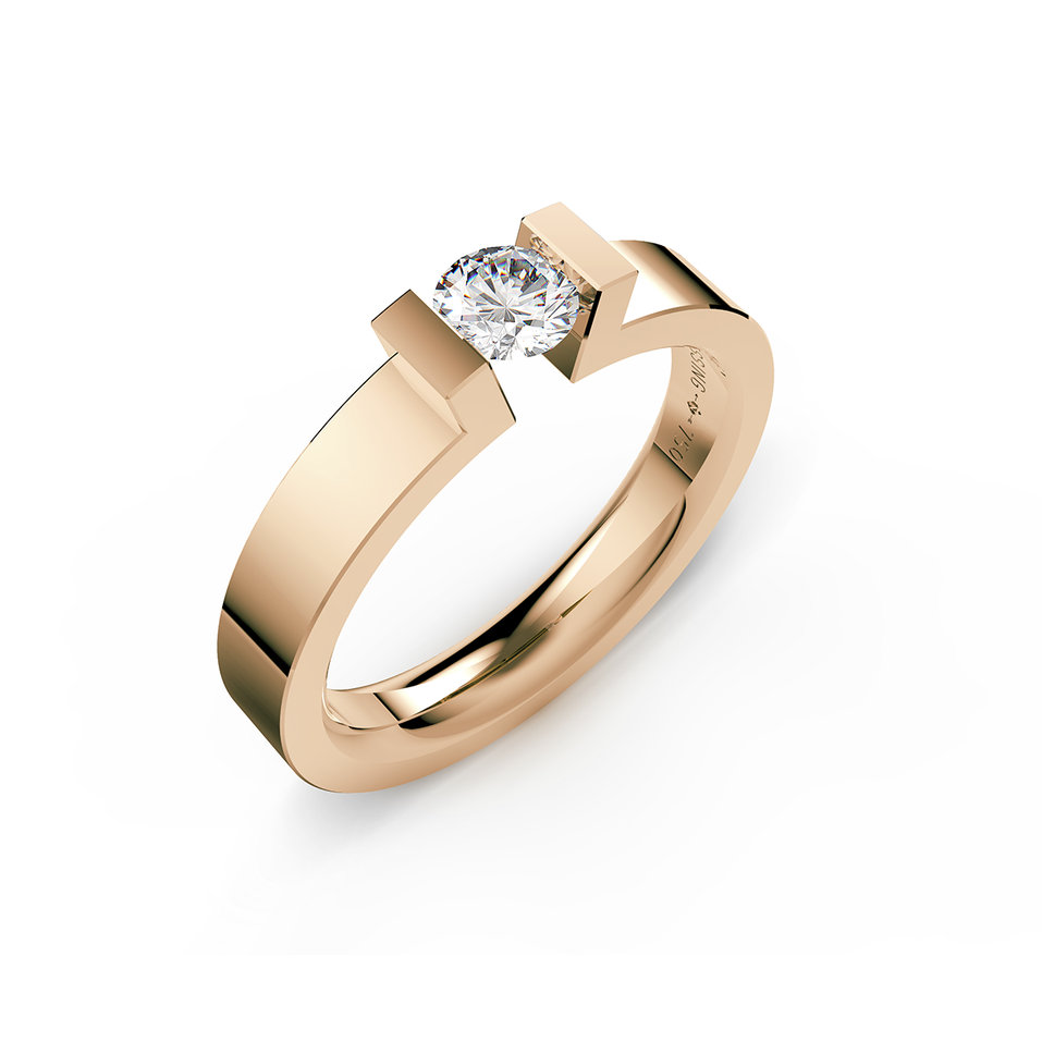 Prsteň s diamantom Spannring HighEnd C