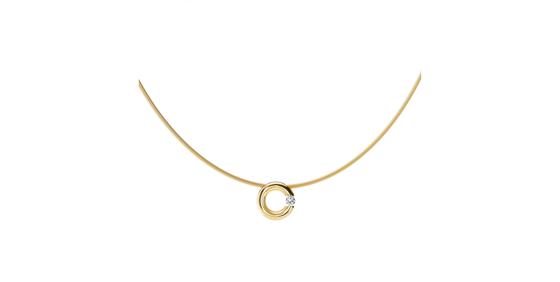 Prívesok s diamantom Spannring