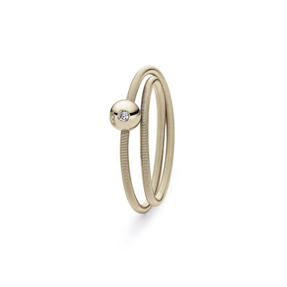 Prsteň s diamantom Colette ring 2 windings