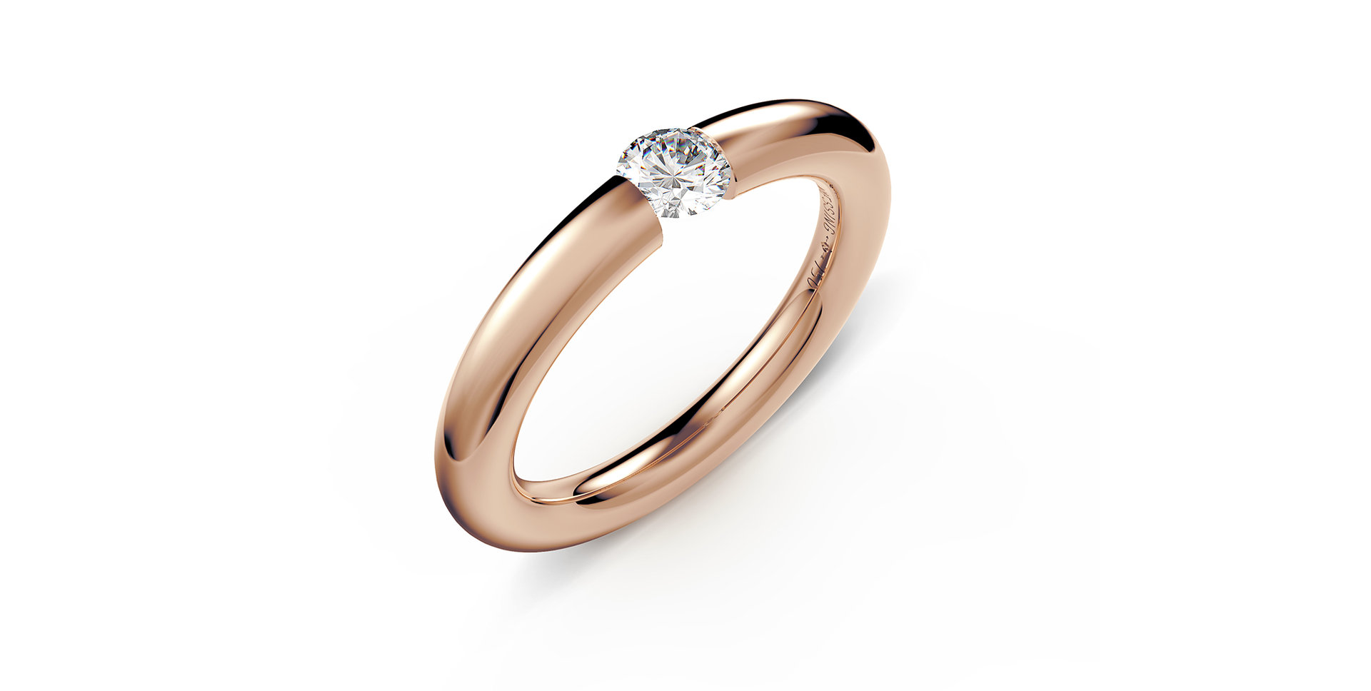 Prsteň s diamantom Spannring