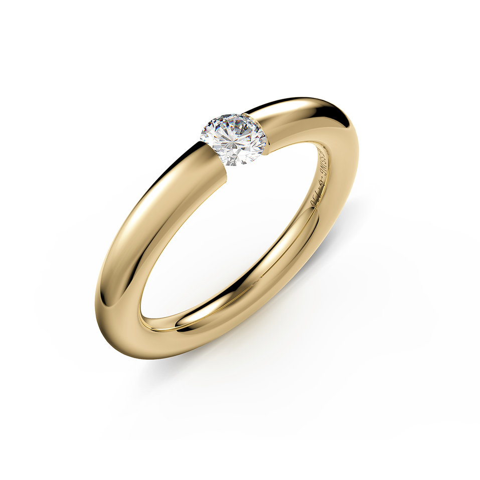 Prsteň s diamantom Spannring