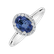 Prsteň s diamantmi a zafírom Princess2