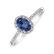 Prsteň s diamantmi a zafírom Princess2