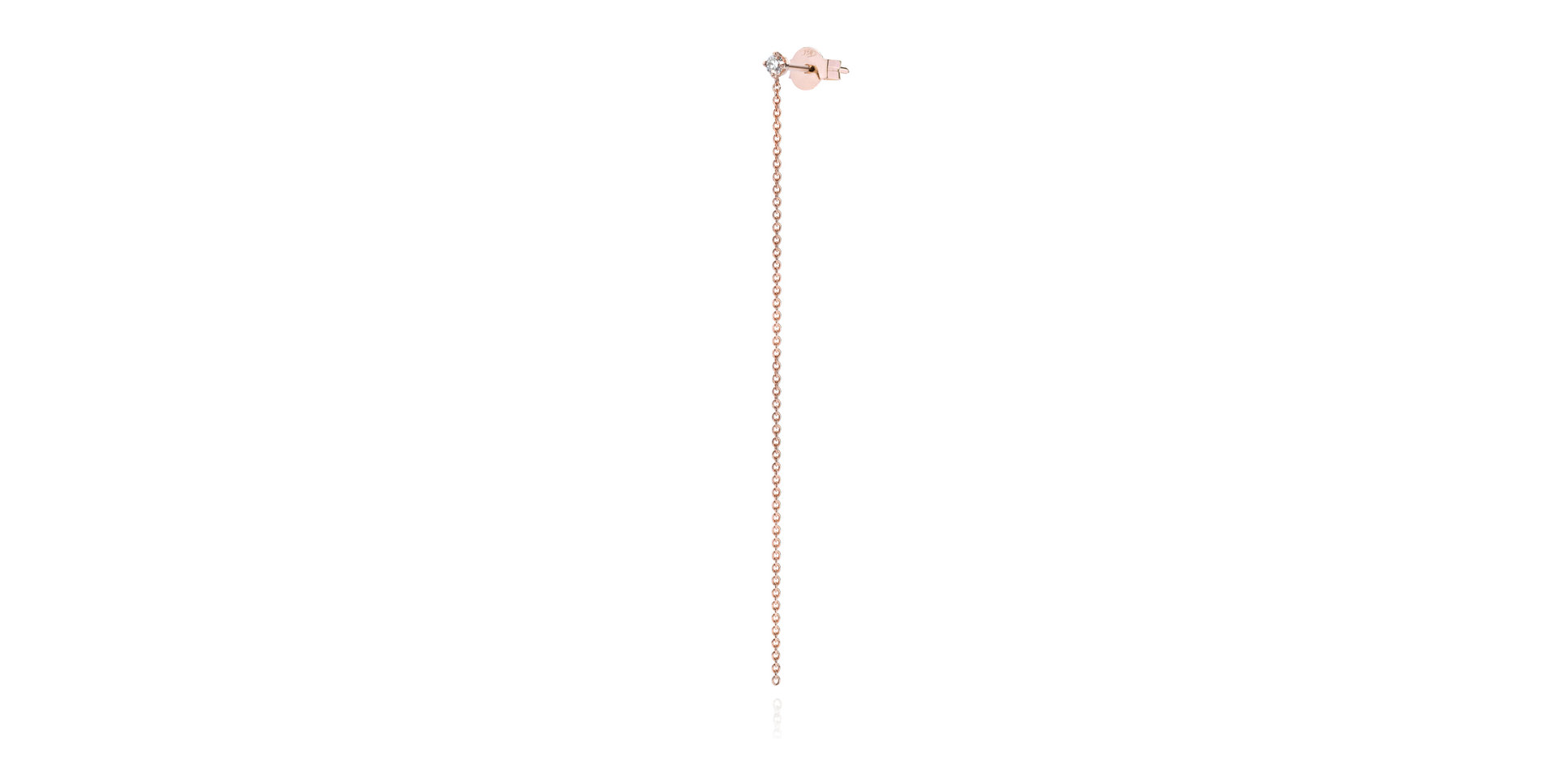Náušnice s diamantom Solitaire
