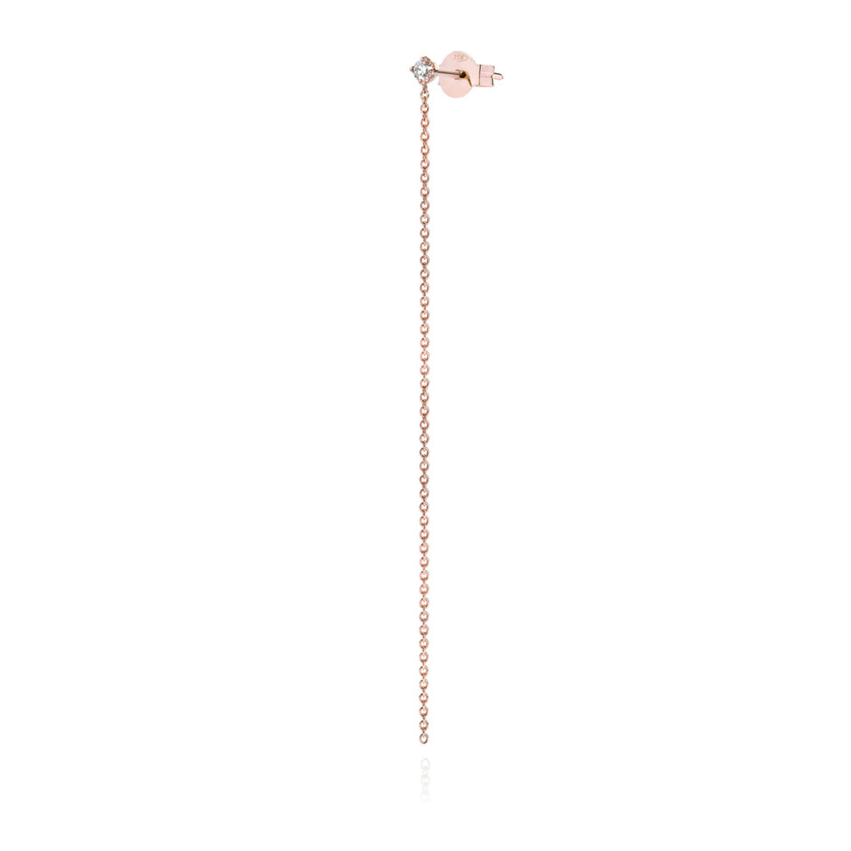 Náušnice s diamantom Solitaire